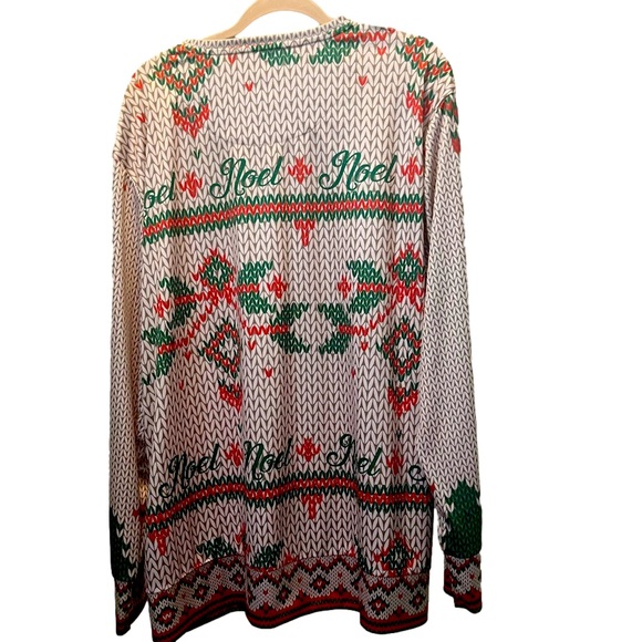 Christmas Pinup Fat Bottom Brewing Noel Long Sleeve Shirt XXL Poly/Spandex - Picture 2 of 2